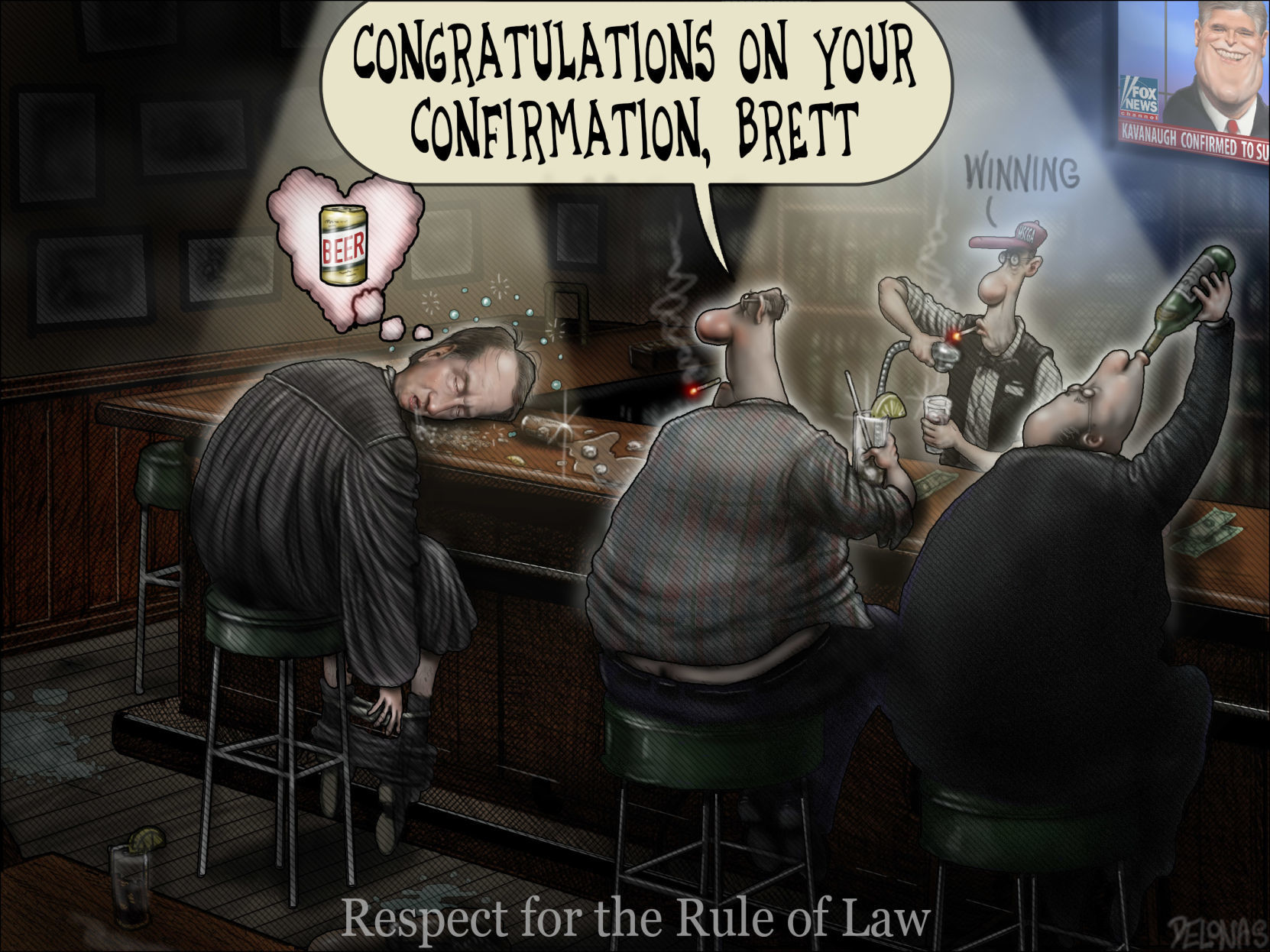 Kavanaugh confirmation cartoon